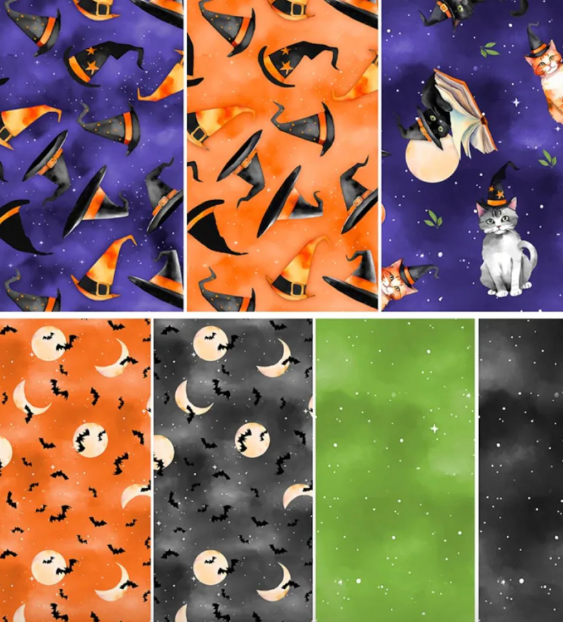 Spooky Tails 2.5" Jelly Roll Strips 840-894-840 40 Pcs Nancy Mink Wilmington