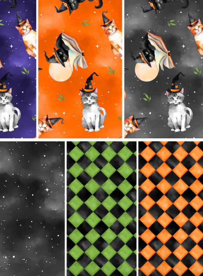 Spooky Tails 2.5" Jelly Roll Strips 840-894-840 40 Pcs Nancy Mink Wilmington