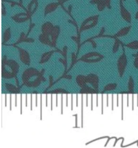 Sitara Affinity Small Floral Vines Lagoon Crystal Manning MODA 11985 15  HALF YARD