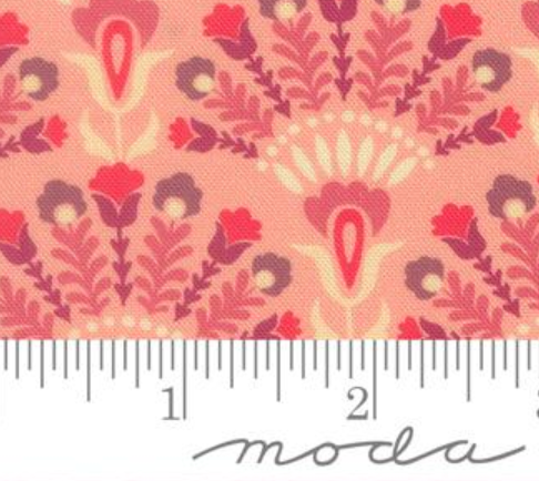 Sitara Damask Opaline Petal Crystal Manning MODA 11983 26 HALF YARD