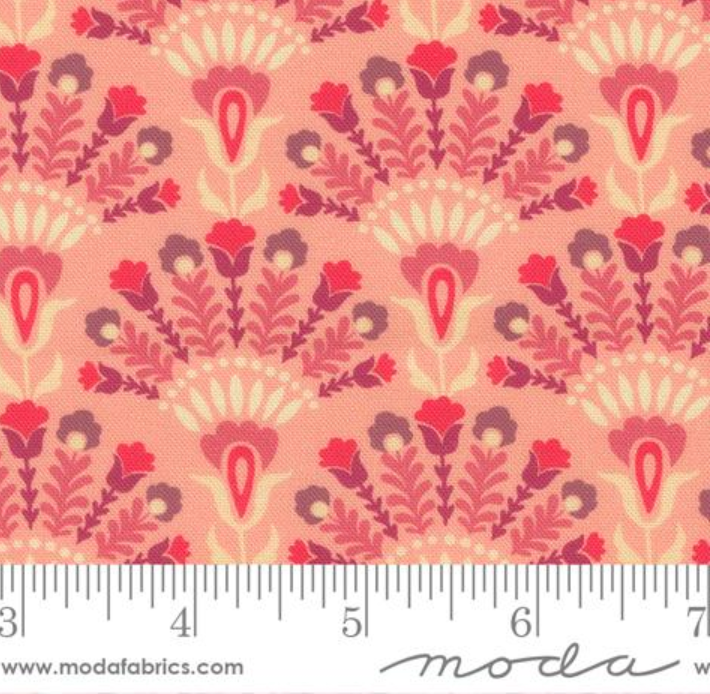 Sitara Damask Opaline Petal Crystal Manning MODA 11983 26 HALF YARD