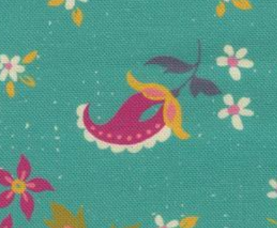 Sitara Davina Florals Blue Chill Crystal Manning MODA 11982 16 HALF YARD