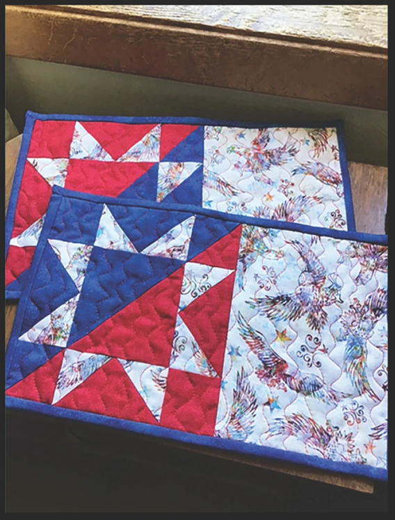 Orphan Quilt Independence Day Snack Mat Pattern VRDOQ095 Tricia Lynn Maloney Villa Rosa Designs