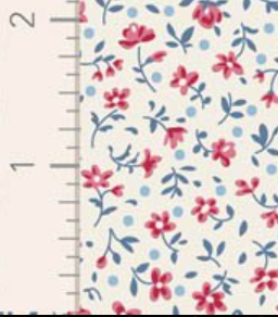 Tilda Village Life Mae Cream Cotton Fabric 110181 Half Yard (PREORDER SHIPS 10/1)