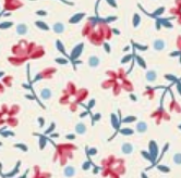 Tilda Village Life Mae Cream Cotton Fabric 110181 Half Yard (PREORDER SHIPS 10/1)