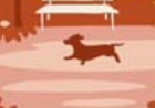 Tilda Village Life Village Rust Cotton Fabric 110179 Half Yard (PREORDER SHIPS 10/1)