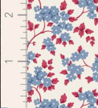Tilda Village Life Ruth Blue Cotton Fabric 100696 Half Yard(PREORDER SHIPS 10/1)