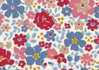 Tilda Village Life Esther Cold Cream Cotton Fabric 100691 Half Yard(PREORDER SHIPS 10/1)