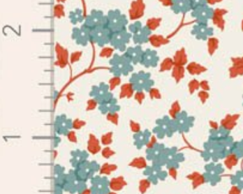 Tilda Village Life Ruth Teal Cotton Fabric 100686 Half Yard (PREORDER SHIPS 10/1)