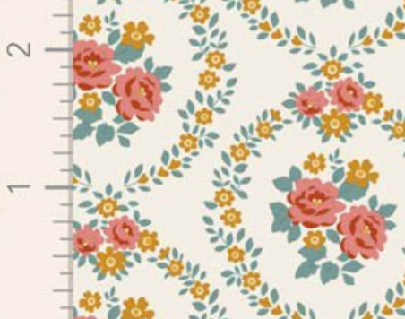 Tilda Village Life Mable Warm Cream Cotton Fabric 100682 Half Yard (PRE ORDER SHIPS 10/1)