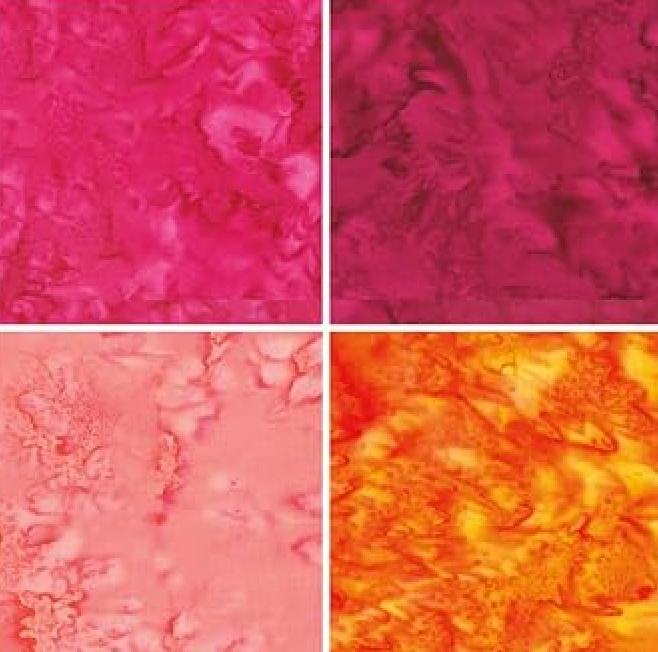 Batiks Hand-Dyes Sunset Sorbet 16 Fat Quarter Bundle FQ-21003-16 Riley Blake