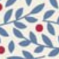 Tilda Village Life Lillian Blue Cotton Fabric 110184 Half Yard (PREORDER SHIPS 10/1)