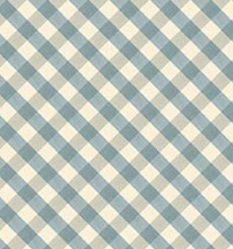 Lil' Farm Friends Gingham Blue C17944-BLUE Kelsey Carlson Riley Blake Half Yard