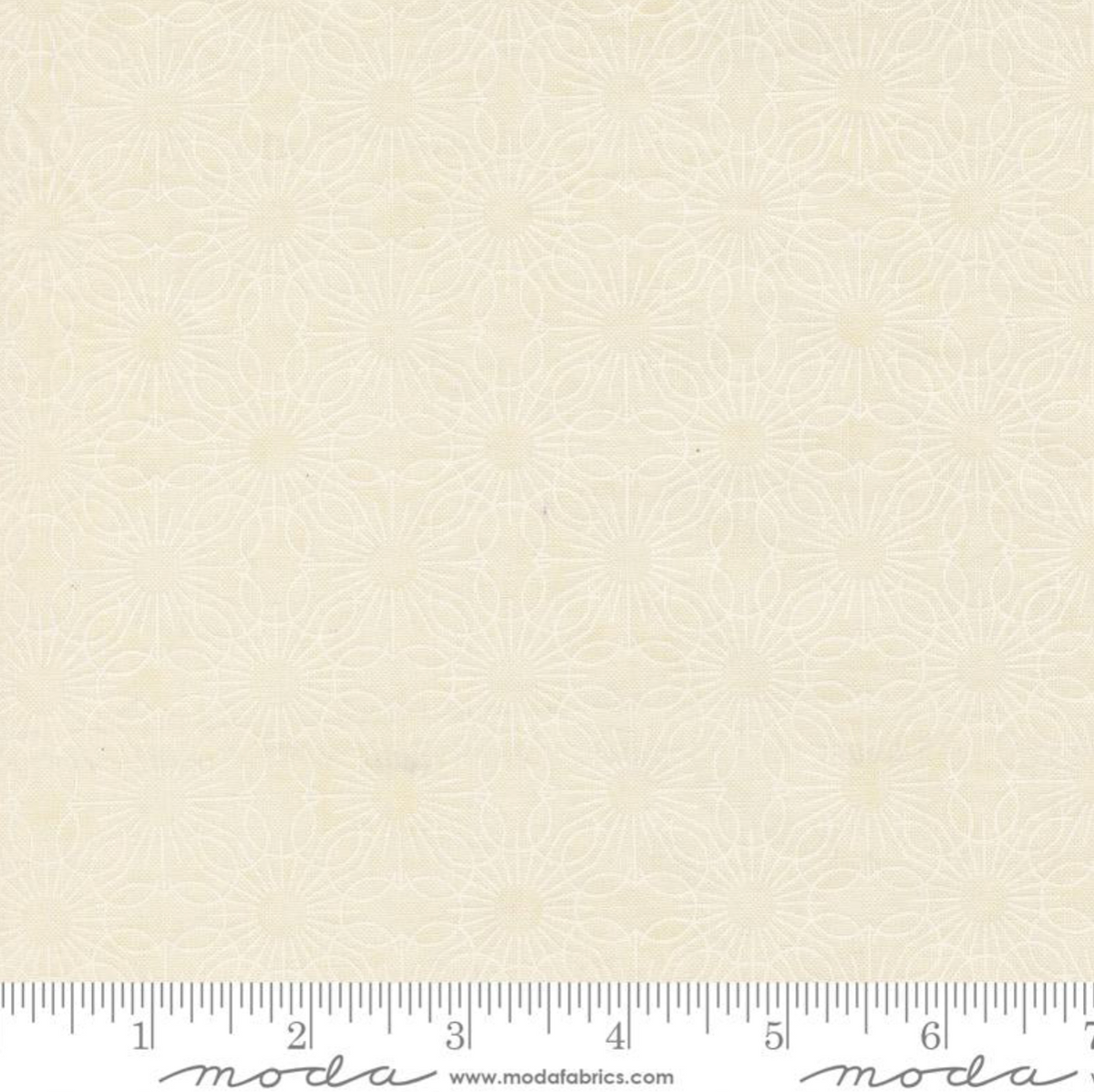 SHOCK DROP! Fieldrush Jasmine Blenders Medallion Opal White 30784 11 BasicGrey Moda Half Yard