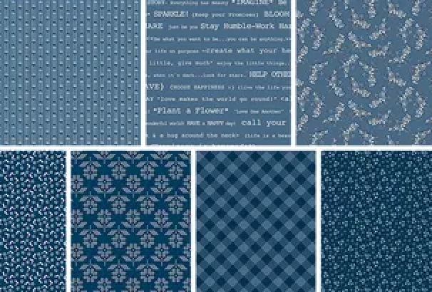Denim & Daisy 21 Yard Bundle 1YD-18130-21 Lori Holt Riley Blake