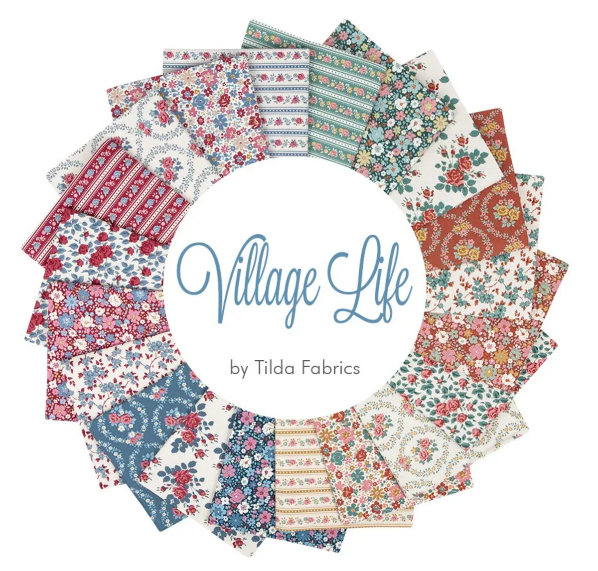 Tilda Village Life -20 Fat Quarter Bundle - 92Q((PRE ORDER SHIPS 10/1))