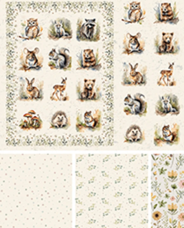 Wildwood Whimsy 2.5in Strips FB6DRBQ-WILDWOODWHIM 42 Pcs Juliah Tiedemann The Blank Quilting Corp