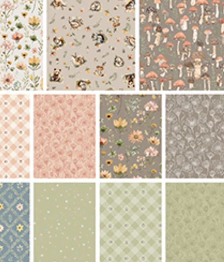 Wildwood Whimsy 2.5in Strips FB6DRBQ-WILDWOODWHIM 42 Pcs Juliah Tiedemann The Blank Quilting Corp