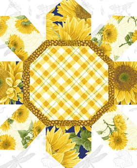 Sun Kissed Sunflower Quilt 2943-04 Jane Shasky Henry Glass Half Yard