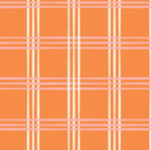 Happy Haunting Harvest Plaid Orange 230419 Ann Gardner Cloud9 Half Yard