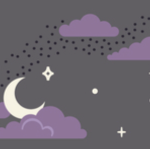 Happy Haunting Midnight Glow 230428 Ann Gardner Cloud9 Half Yard