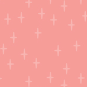 Happy Haunting Twinkle Toss Coral 230432 Ann Gardner Cloud9 Half Yard