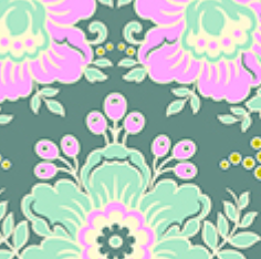 Full Bloom Eloise Slate 91086-60 Heather Bailey FIGO Northcott Half Yard