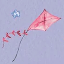 Whiskerville Kite Toss Purple WSKR05751V Sally Walsh P&B Half Yard