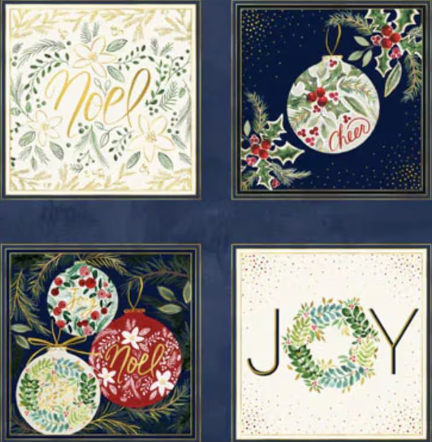 Joyful Blocks Panel JOYF05887BMU Sara Berenson P&B