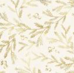 Joyful Pine Branch Vines Ecru JOYF05893E Sara Berenson P&B Half Yard