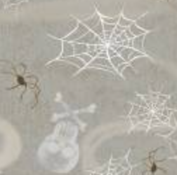 Hocus Pocus Smoky Spider Web Allover HPOC05827S Deane Beesley P&B Half Yard