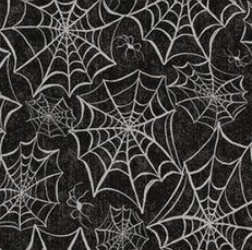 Hocus Pocus Allover Webs Black HPOC05831K Deane Beesley P&B Half Yard