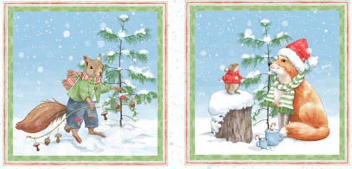 Frost & Fable Festive Friends Panel FFAB05796PA Leslie Trimbach P&B