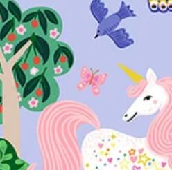 Rainbow Vale Enchanted Woods Sky 55048-2 Whistler Studios Windham Half Yard