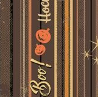 Retro Halloween Spooky Stripe Dark Taupe Y3247-63 Dan DiPaolo Clothworks FULL YARD CUT