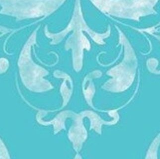 Sweet Melody Damask Blue C8402-BLUE Lila Tueller Riley Blake Half Yard
