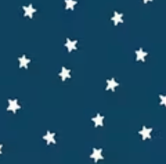 Sew America Star Toss Blue C17354-BLUE J. Wecker Frisch Riley Blake Half Yard