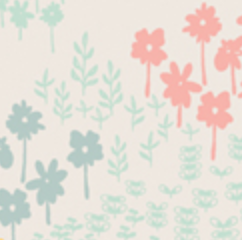 Daydream Flutterby Flowers DDR-25450 Patty Basemi Art Gallery Half Yard