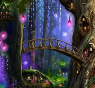 Fairy Forest 24" Panel PANEL-CD4537 MULTI Timeless Treasures