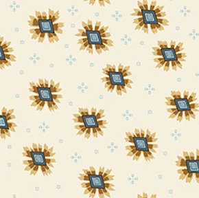 Moonlight Starburst Starlight Silk A-10828-L Michael Nardi Andover Half Yard - Preorder
