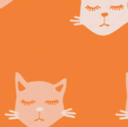 Oh, Meow! Cat Nap OHM-33441 Jessica Swift Art Gallery Half Yard