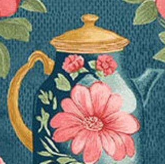 Sparrow Falls Afternoon Tea Deep Prussian A-10390-B Michael Nardi Andover Half Yard