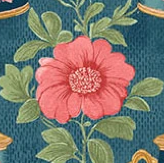 Sparrow Falls Afternoon Tea Deep Prussian A-10390-B Michael Nardi Andover Half Yard