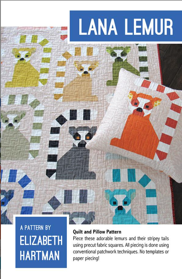 Lana Lemur Quilt Pattern EH 050 Elizabeth Hartman Moda Fabrics