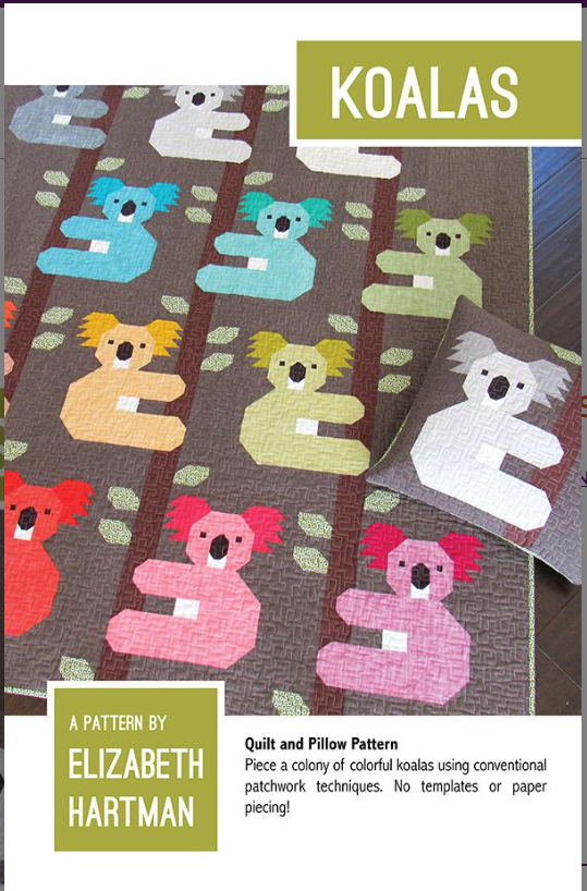 Koalas Quilt Pattern EH 054 Elizabeth Hartman Moda Fabrics