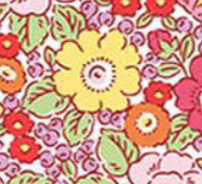 Traditional 30's C18246-PINK Floral Pink Lindsay Wilkes Riley Blake Half Yard