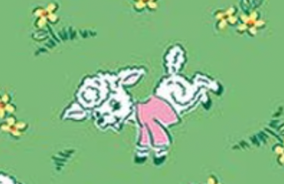 Traditional 30's C18241-GREEN Lambs Green Lindsay Wilkes Riley Blake Half Yard