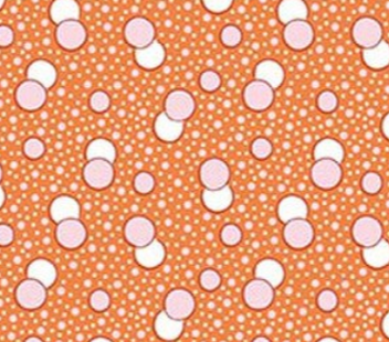 Traditional 30's C18247-ORANGE Dots Orange Lindsay Wilkes Riley Blake Half Yard
