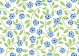 Traditional 30's C18242-BLUE Flowers Blue Lindsay Wilkes Riley Blake Half Yard