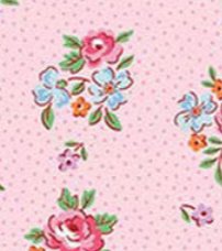 Traditional 30's C18248-PINK Scattered Floral Pink Lindsay Wilkes Riley Blake Half Yard